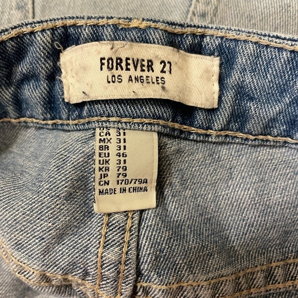 Forever 21 distressed denim jean shorts 31 - Picture 3 of 3